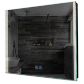 Specchio LED Quadrato | Pulsanti touch | Funzione anti-appannamento | Luce bianca neutra - Reyze Serie Edge Modello 7